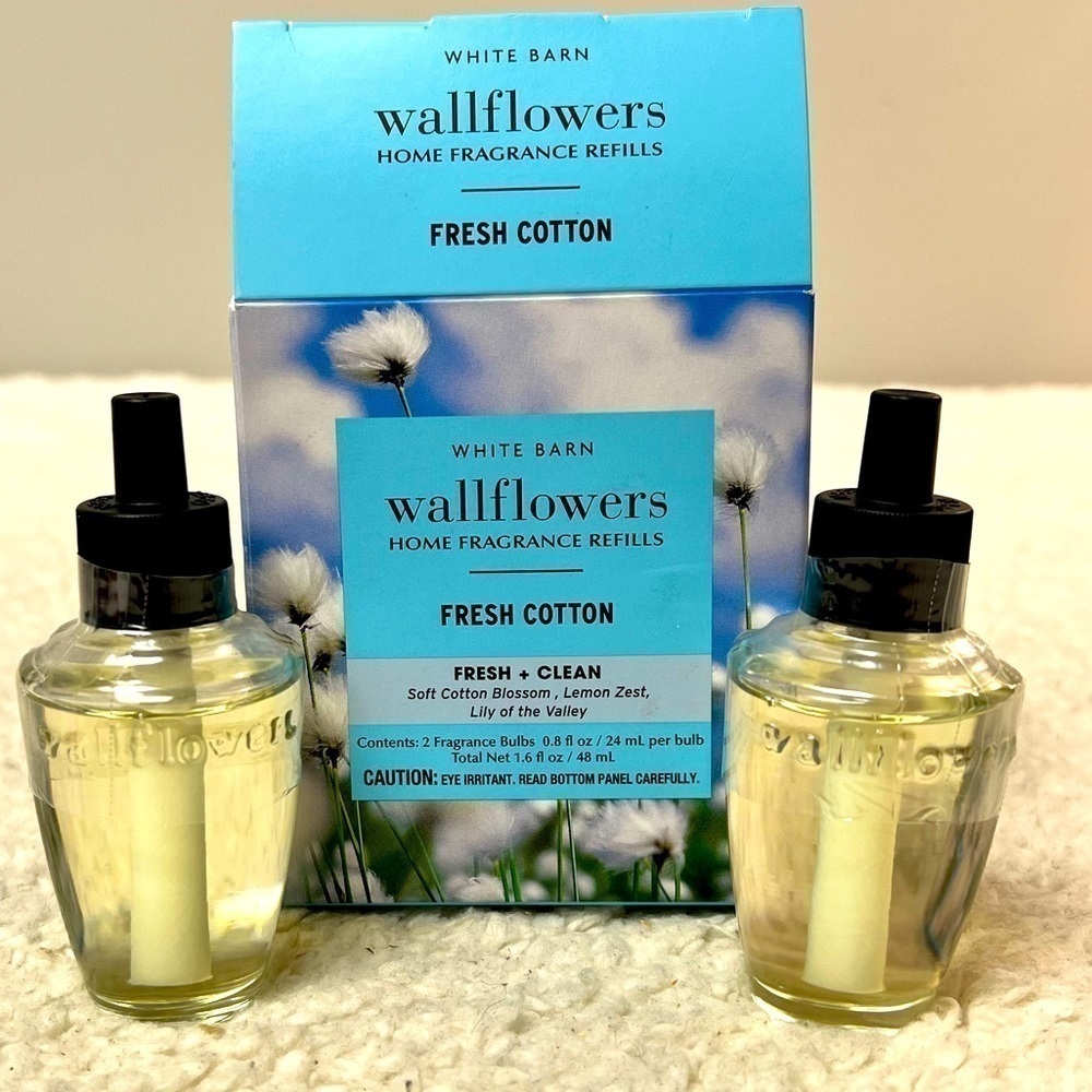 B&BW White Barn "Fresh Cotton" Wallflowers Home Fragrance Refills - Picture 7 of 7
